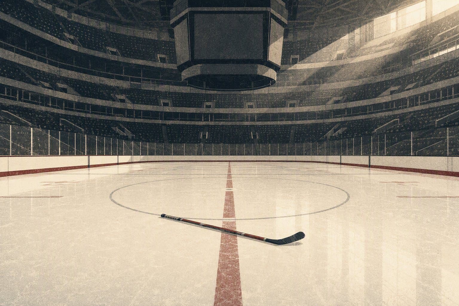 Empty hockey arena - illustration, Jake Team LLC