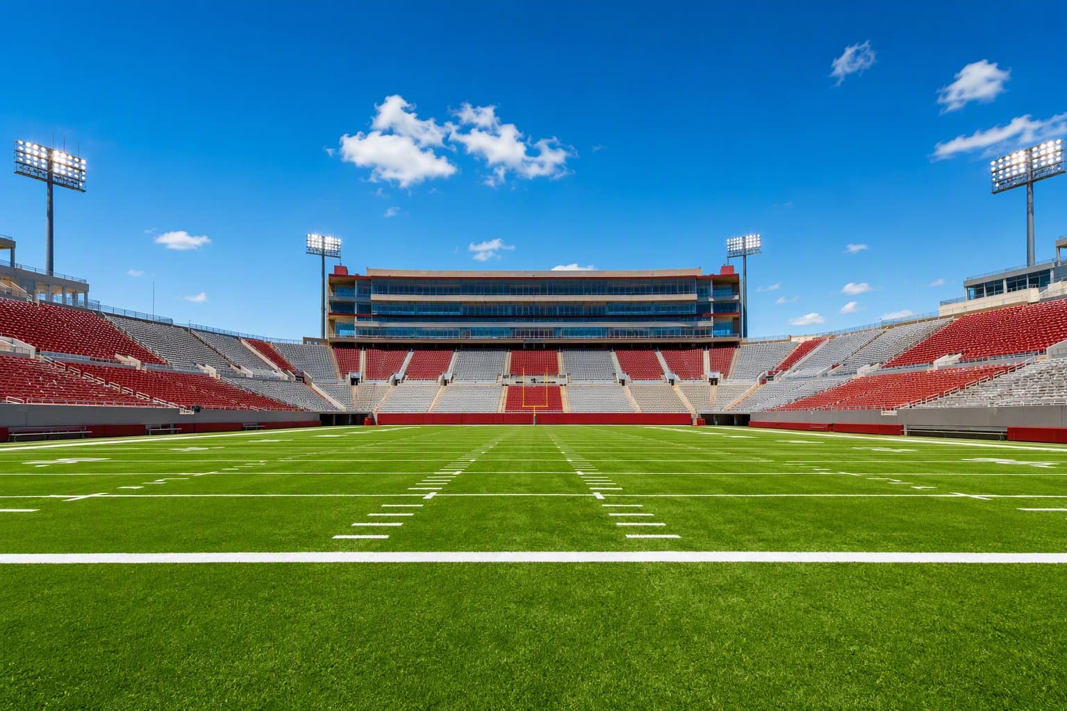 empty football stadium - illustration, Jake Team LLC