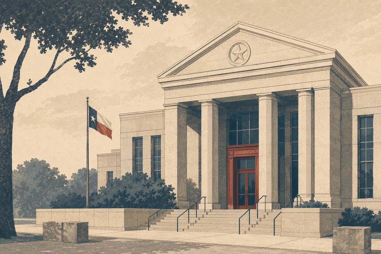 Collin County Court - illustration, Jake Team LLC