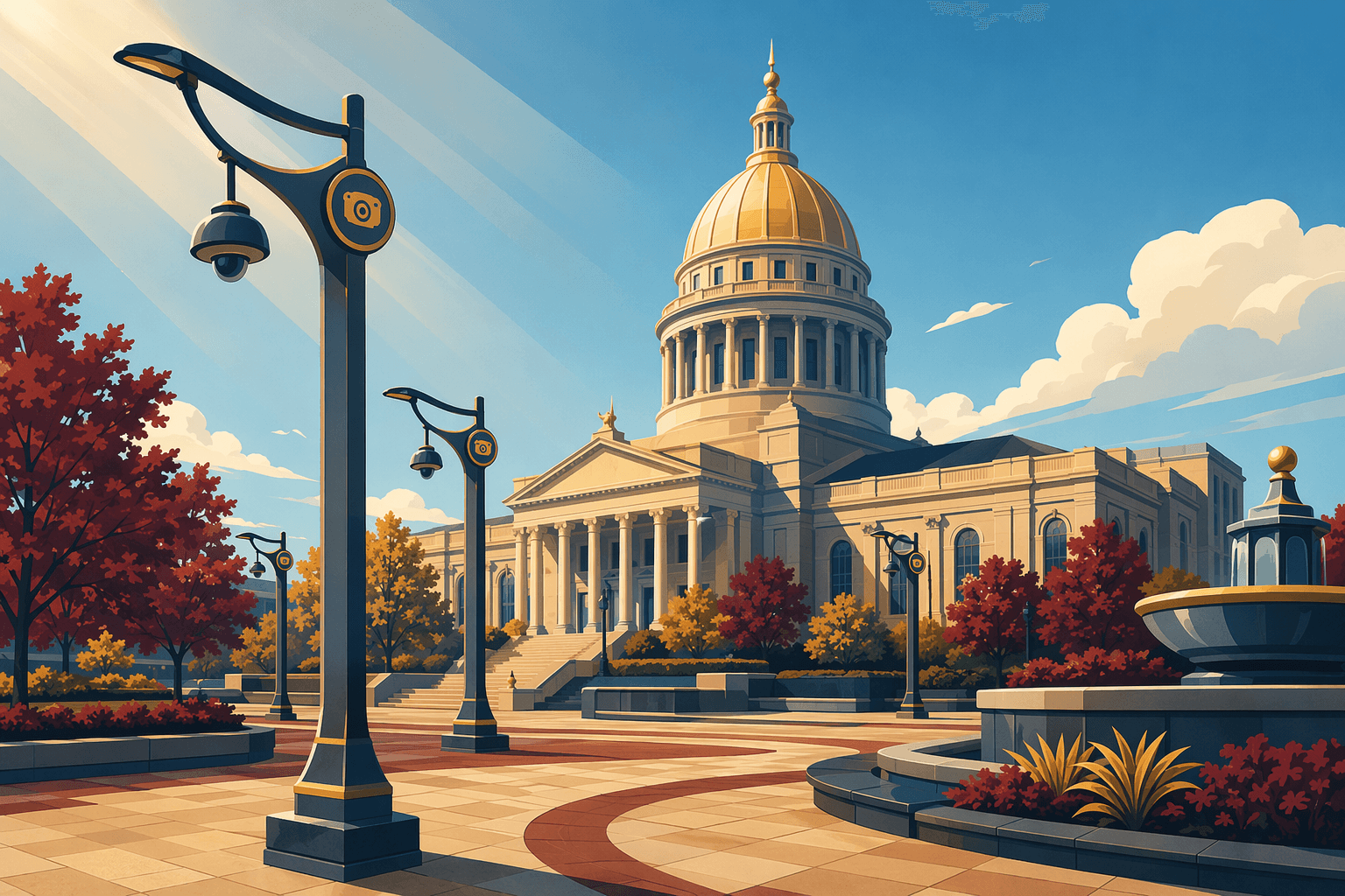 Civic Surveillance Infrastructure - illustration, Jake Team LLC