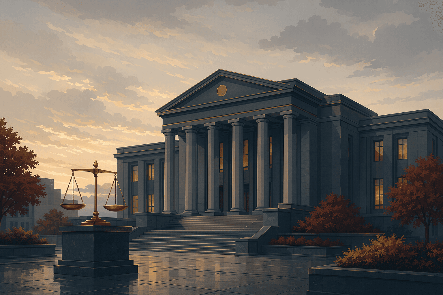 Courthouse justice - illustration, Jake Team LLC