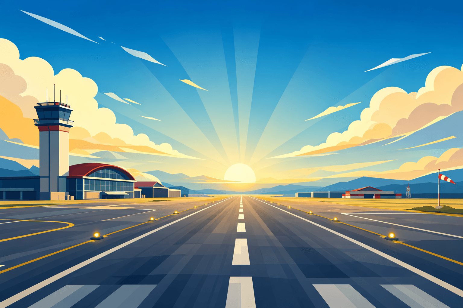 Airport Infrastructure - illustration, Jake Team LLC