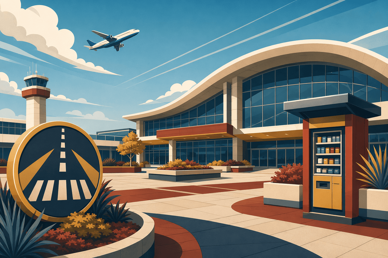 Airport Civic Concession - illustration, Jake Team LLC