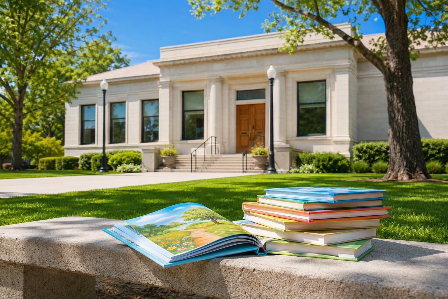 Civic Library Grounds - illustration, Jake Team LLC