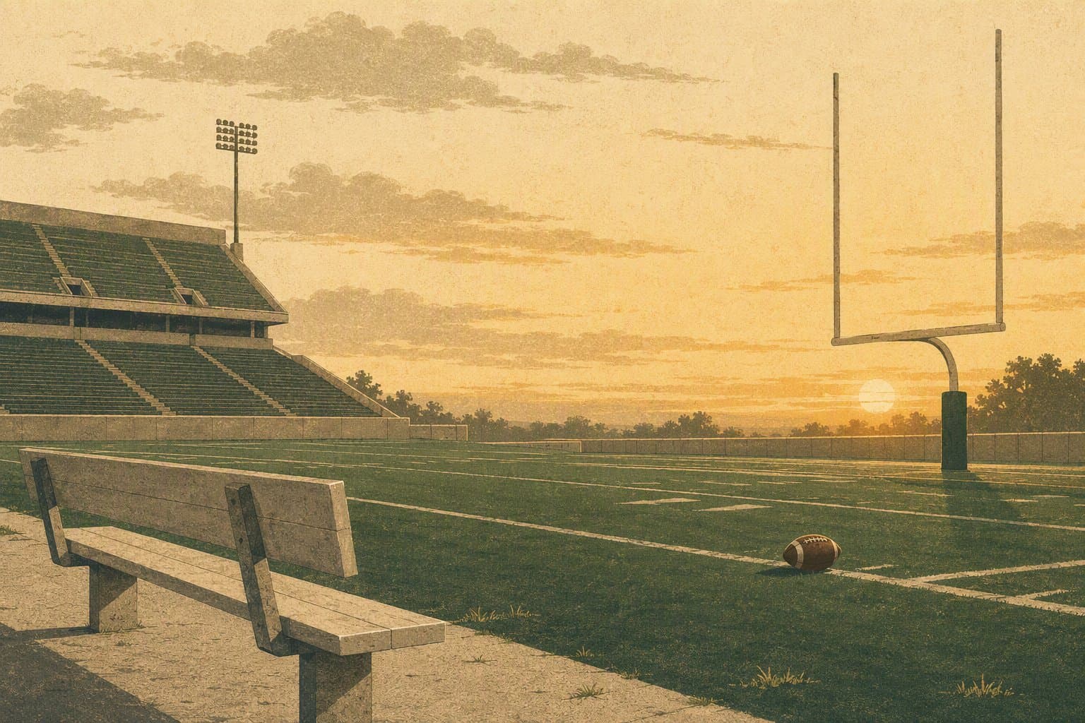 College Football Victory - illustration, Jake Team LLC