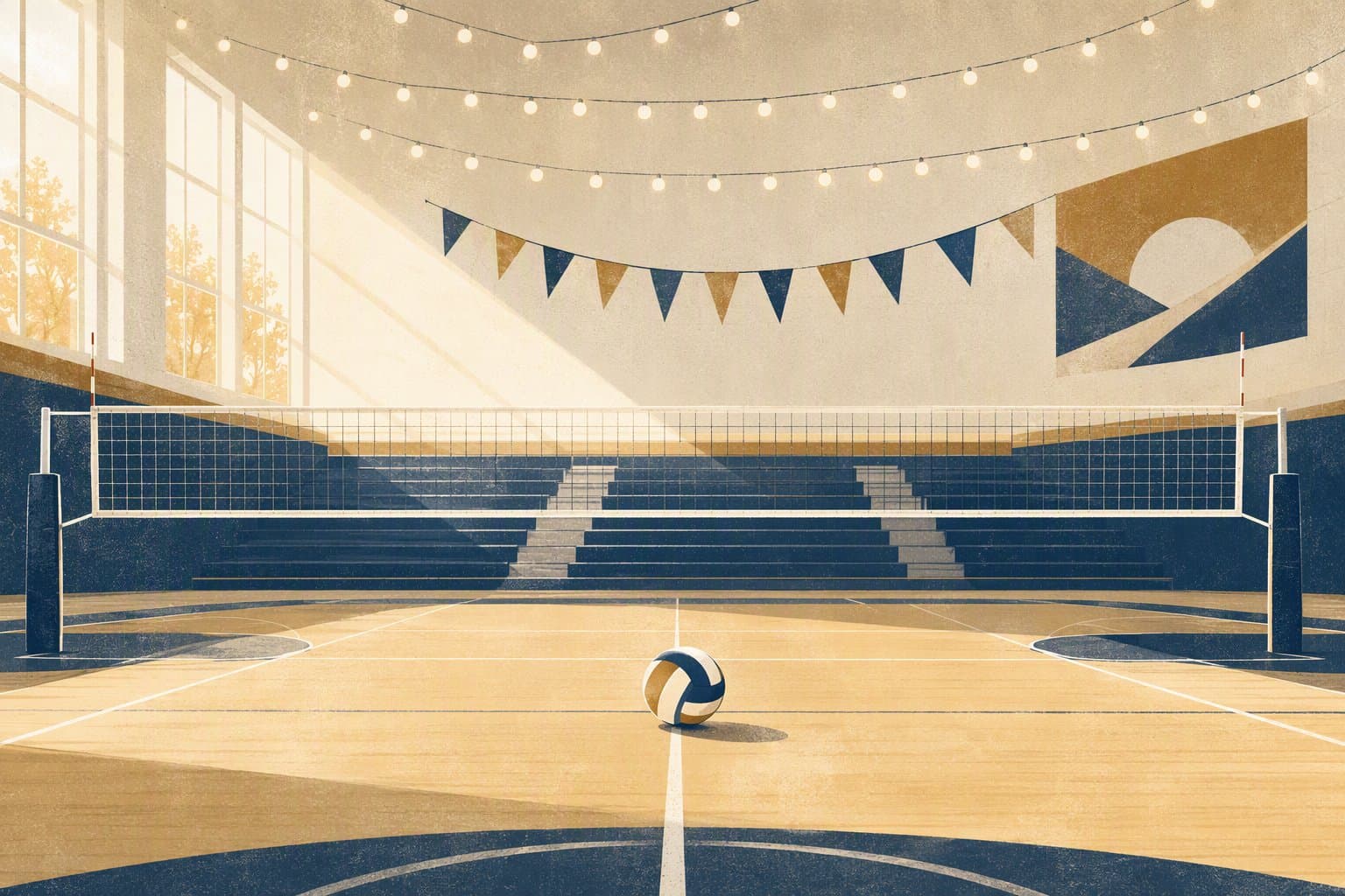 Volleyball Victory - illustration, Jake Team LLC