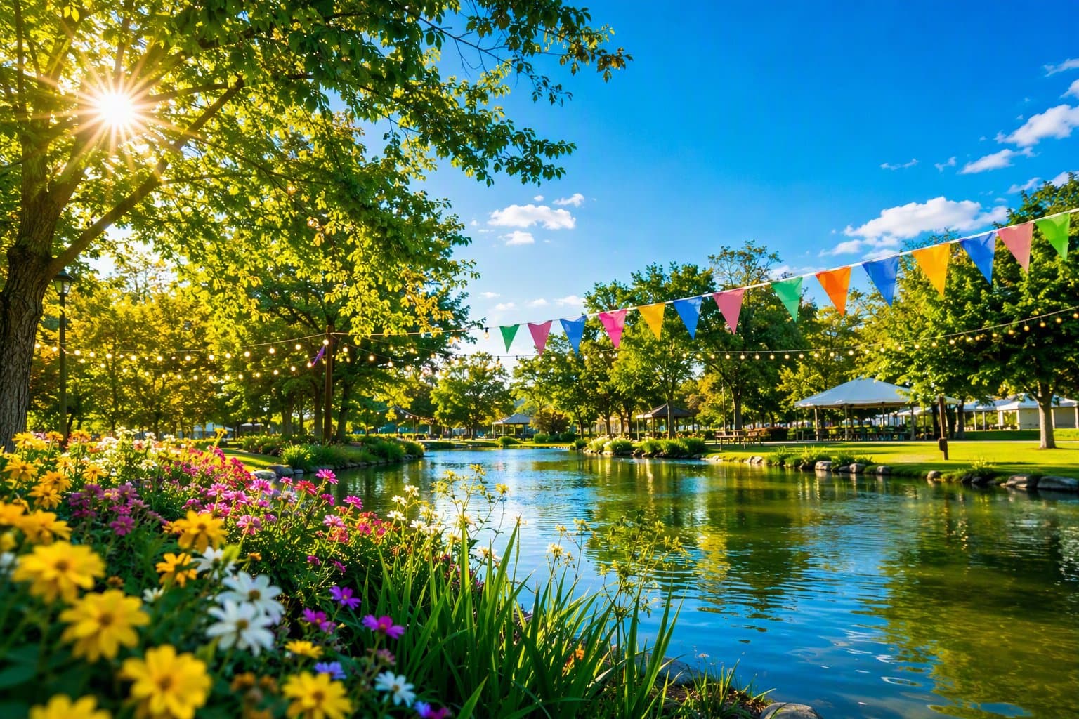 Park Pond Serenity - illustration, Jake Team LLC