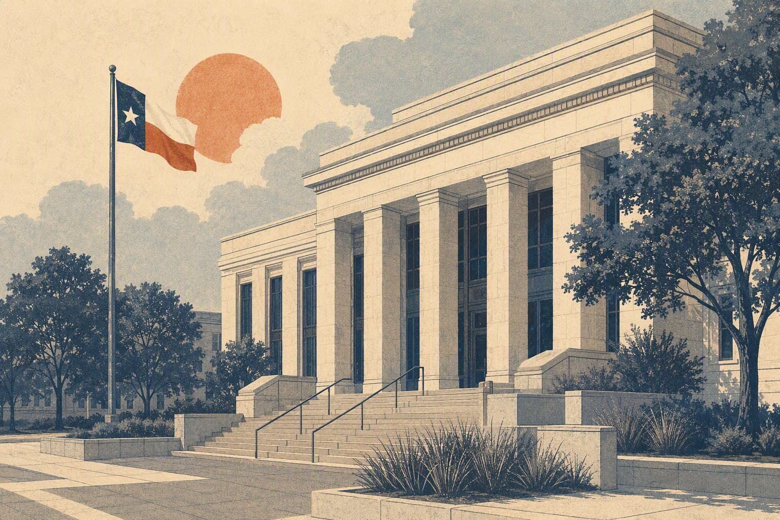 Johnson County courthouse - illustration, Jake Team LLC