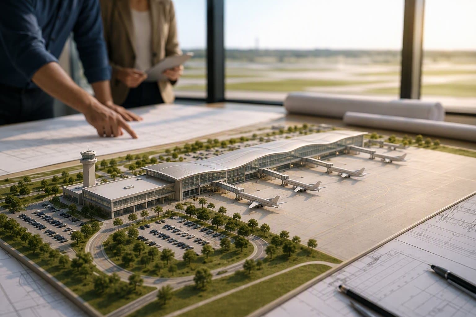 McKinney Airport Certification - illustration, Jake Team LLC