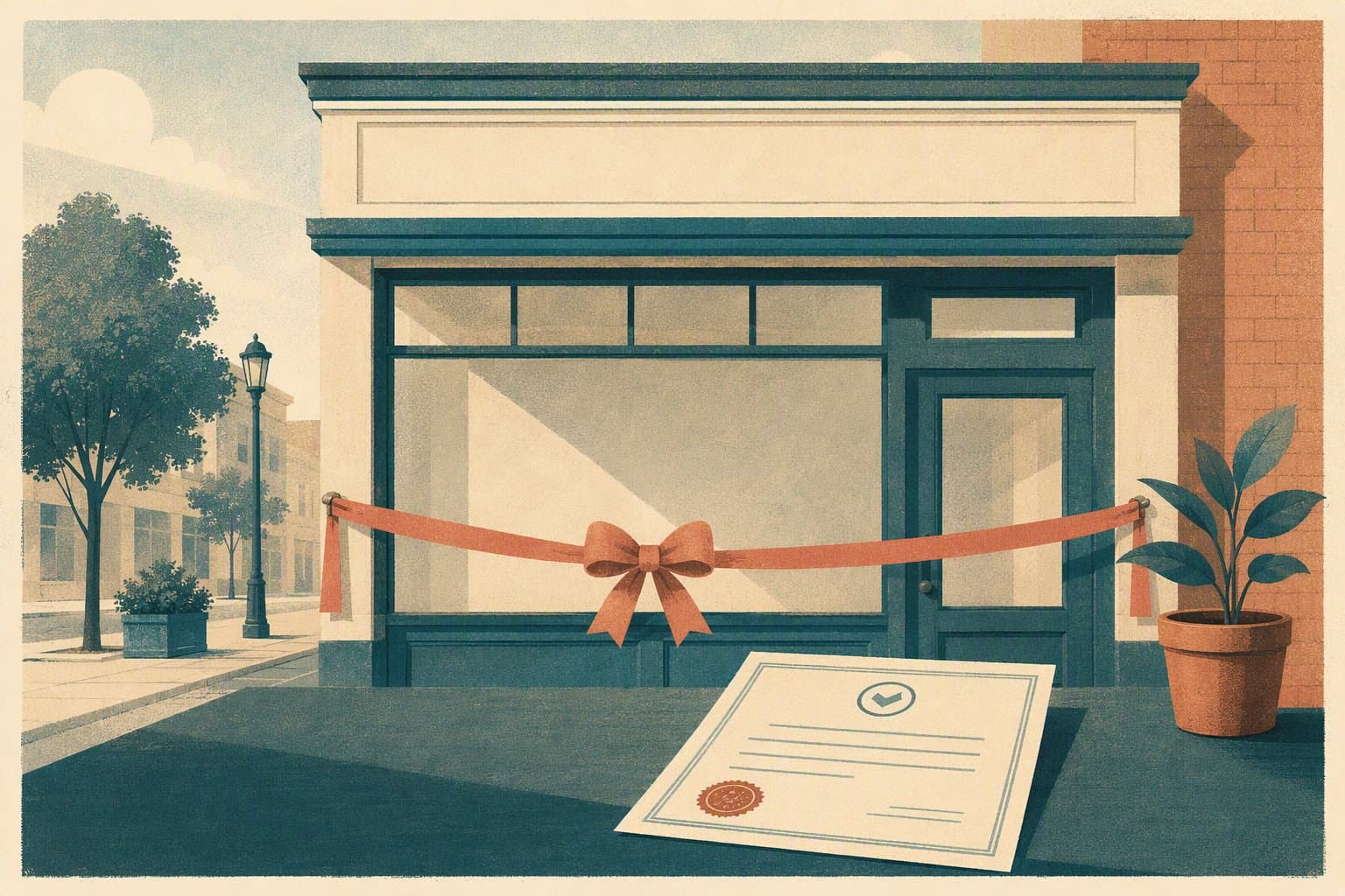 new business permit - illustration, Jake Team LLC