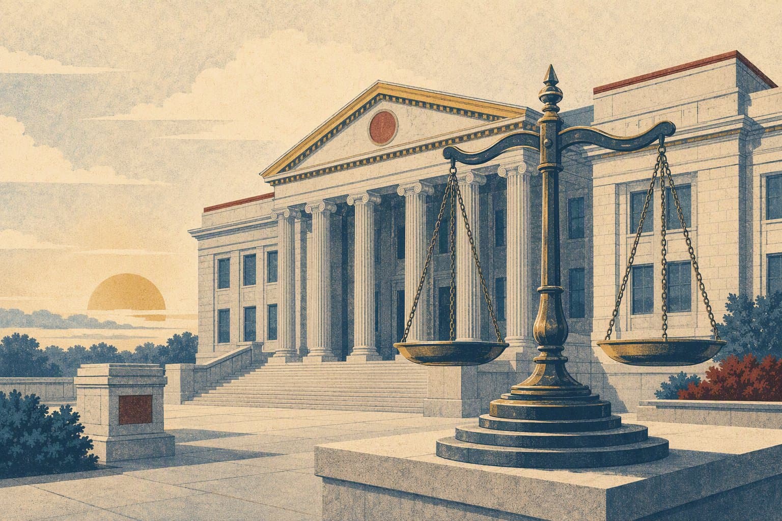 Federal Justice - illustration, Jake Team LLC