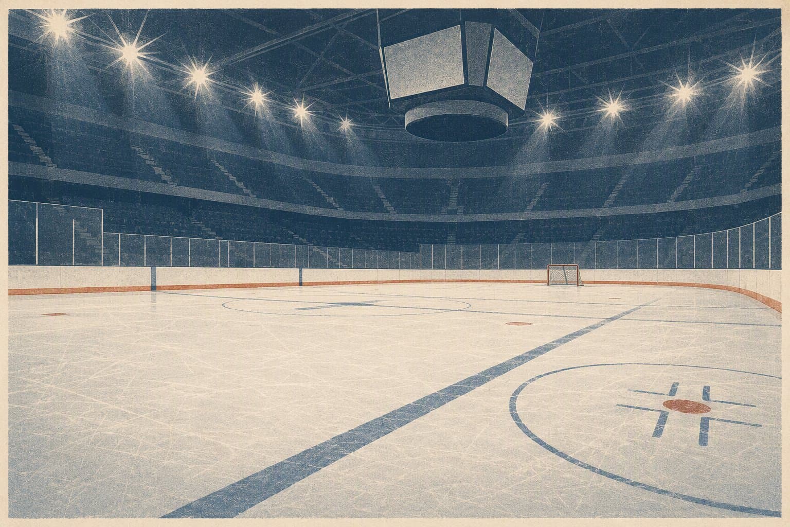 Preseason ice rink - illustration, Jake Team LLC