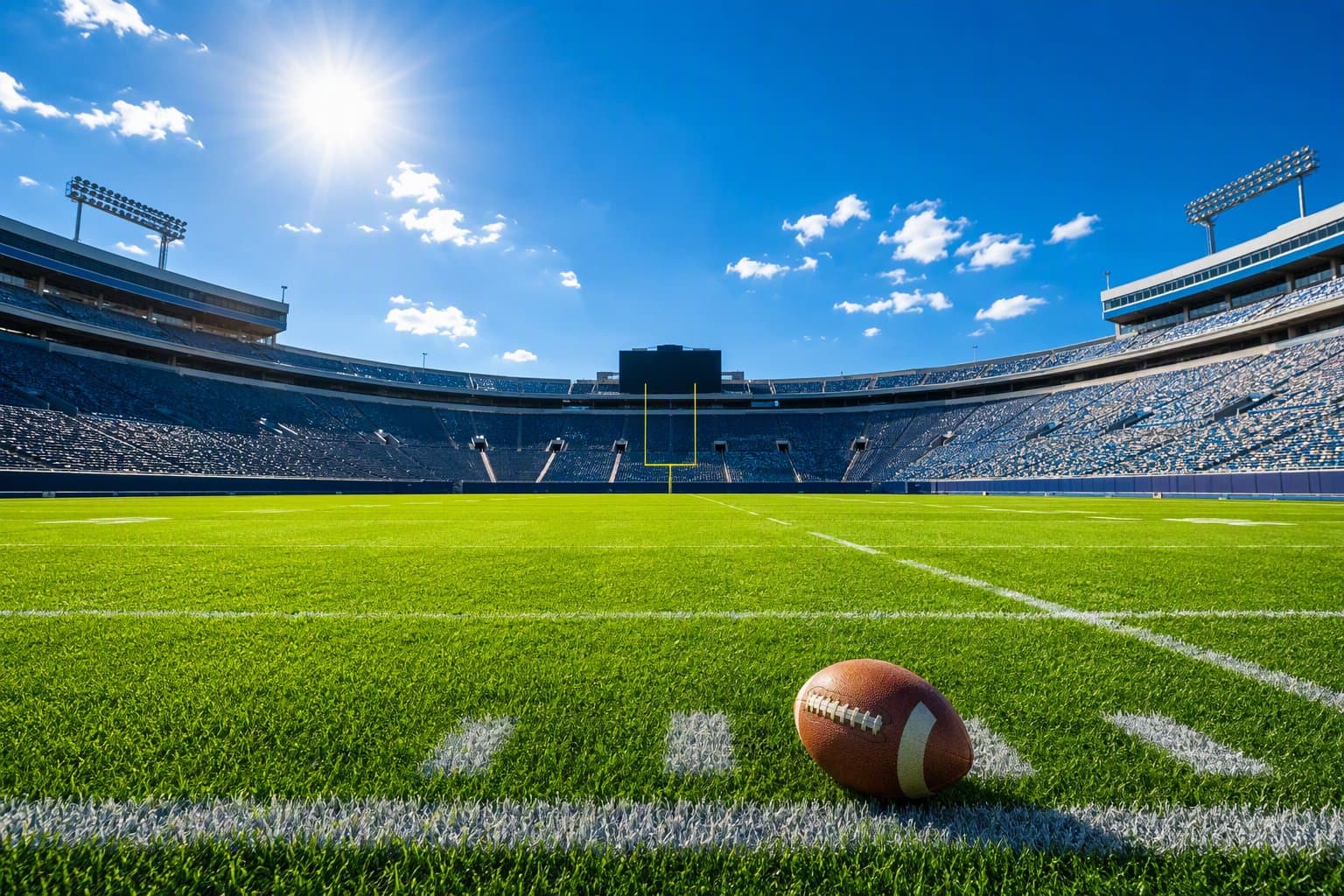 Empty football stadium - illustration, Jake Team LLC