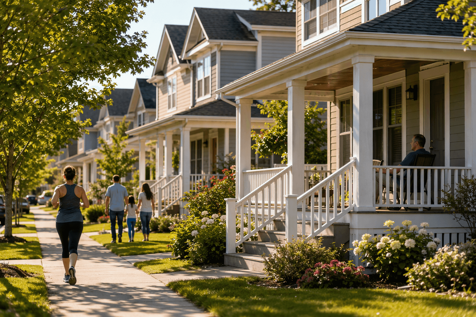 Modern Suburban Development - illustration, Jake Team LLC