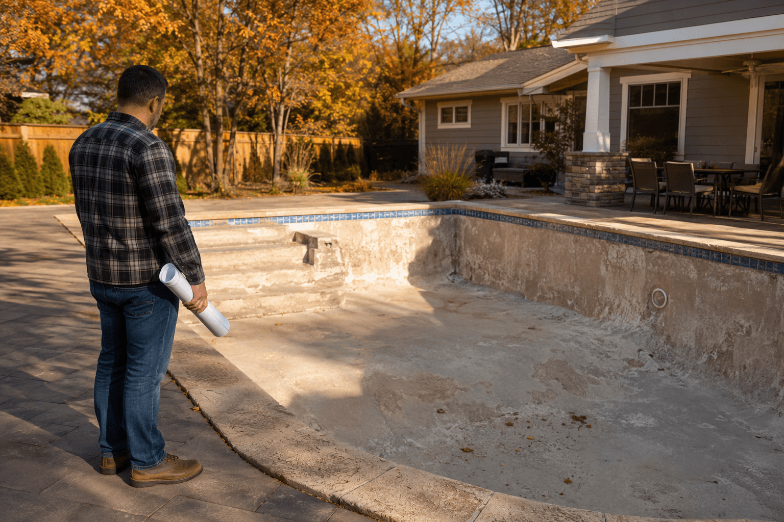 pool renovation - illustration, Jake Team LLC
