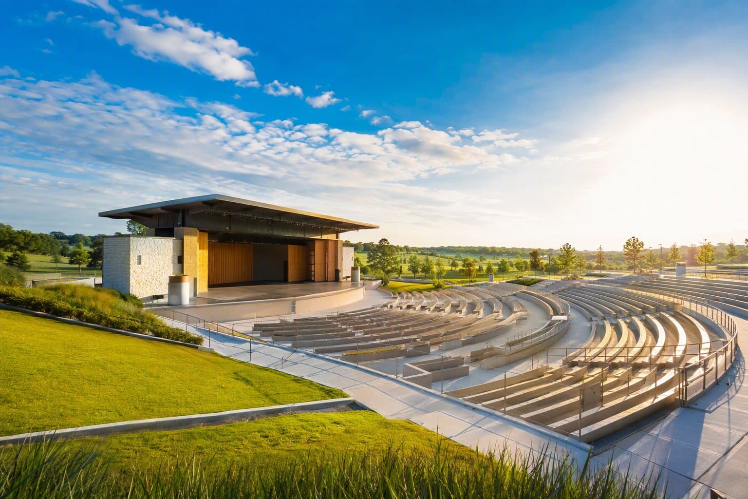Sunset Amphitheater - illustration, Jake Team LLC