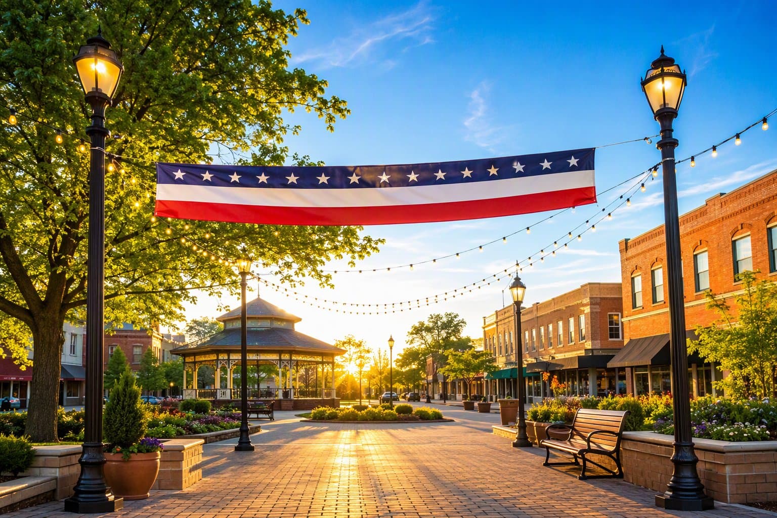 McKinney park gathering - illustration, Jake Team LLC