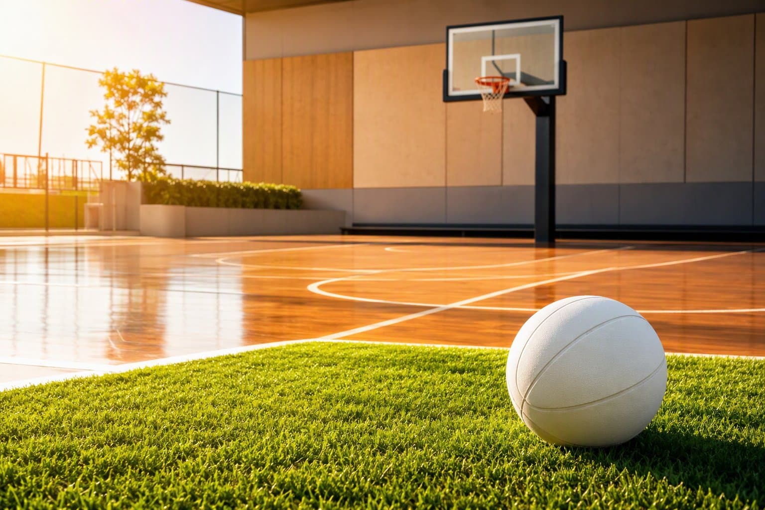 Basketball Court - illustration, Jake Team LLC