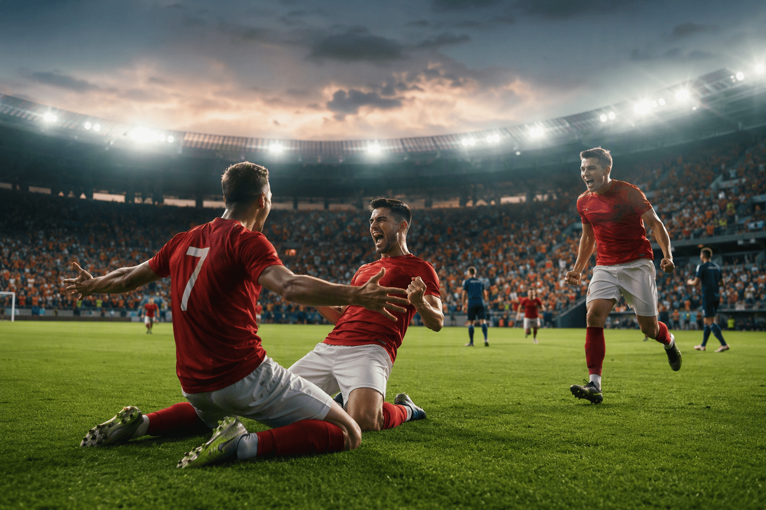 Soccer Match Victory - illustration, Jake Team LLC