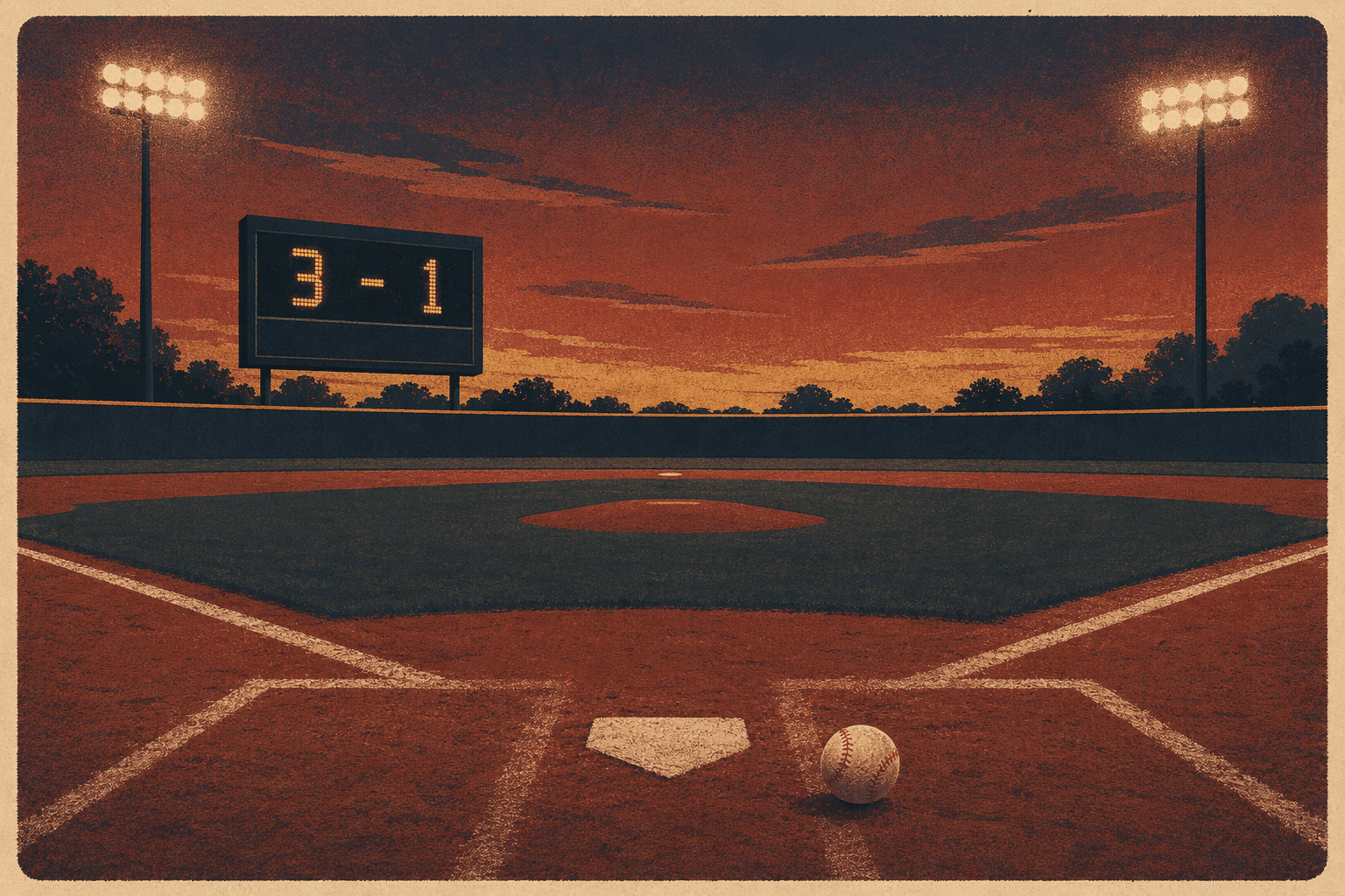 Baseball Road Win - illustration, Jake Team LLC