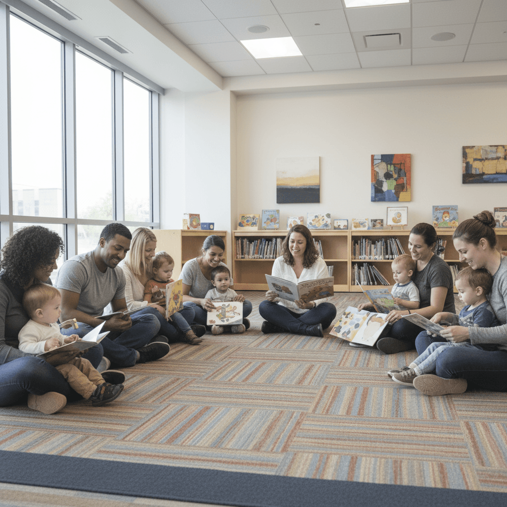 Civic Storytime Gathering - illustration, Jake Team LLC